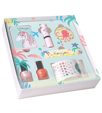 Rosajou Make up sett - Blush/Leplablýantur/Naglalakk O.fl. - 7 P