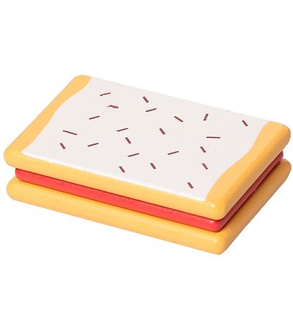 MaMaMeMo Play Food - Raspberry Slice - Wood