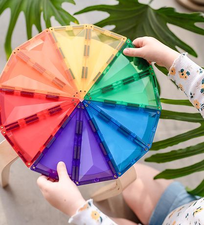Connetix Magnet Set - 30 Parts - Rainbow Geometry