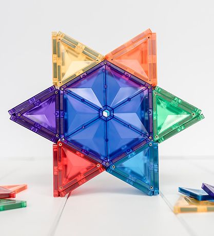 Connetix Magnet Set - 30 Parts - Rainbow Geometry