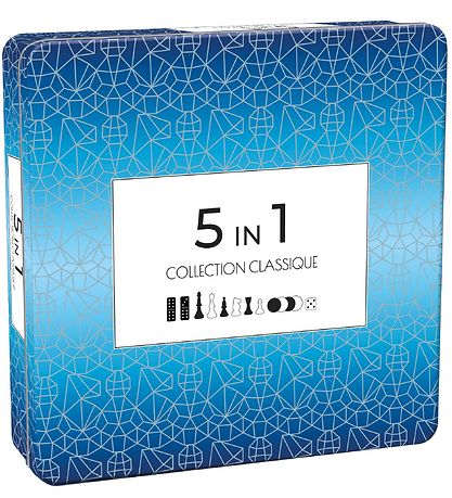 TACTIC Board Game Games - Wood - 5-in-1 - Collection Classique