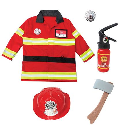 Great Pretenders Kostüm - Feuerwehrmann - Rot