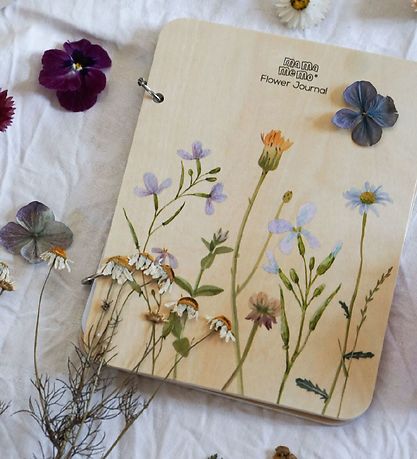 MaMaMeMo Blomsterjournal w. Pencil - Wood