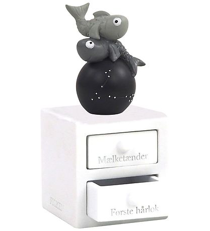 Kids by Friis Lock of hair/TeethSpoon w. Zodiac sign - 6 cm - Pi