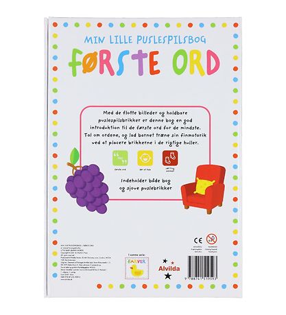 Karrusel Forlag Book - Min Lille Puslespilsbog - Første Ord - DA