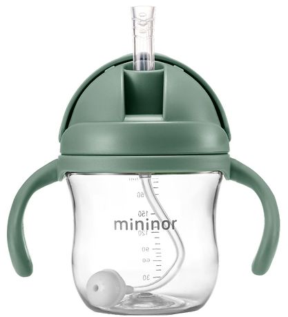 Mininor Cup w. Straws - Tritan - 220 mL - Green