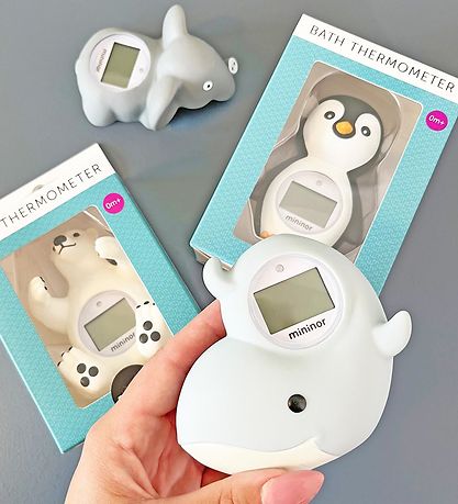 Mininor Termometer - Elefant - Grå