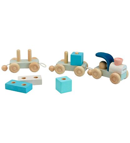 PlanToys Wooden Toy - Stack- Train - Wood