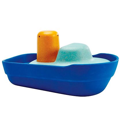 PlanToys Träleksaker - Bogserbåt - Trä