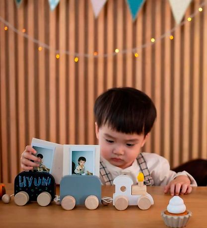 PlanToys Wooden Toy - Birthday Train Train - Wood