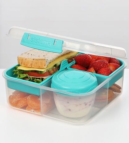 Sistema Lunchbox w. Container - Bento Cube - 1.25 L - Turquoise