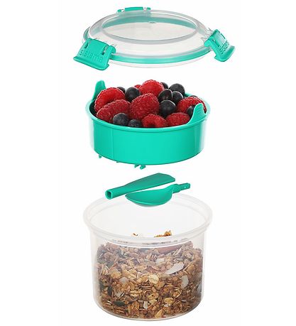 Sistema Lunchbox w. Cutlery - Breakfast To Go - 530 mL - Turquoi