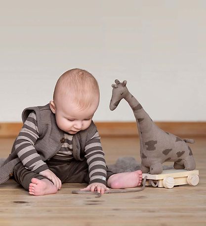 Smallstuff Pull Along Toy - Giraffe - Sandy/Mole