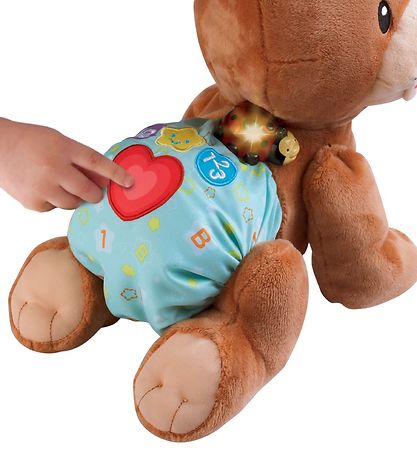 Vtech Soft Toy - Danish - 27x25 cm - Crawling teddy bear