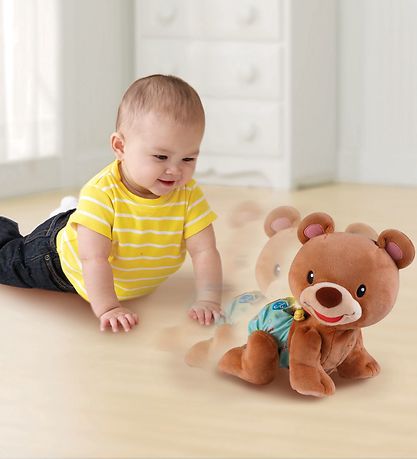Vtech Soft Toy - Danish - 27x25 cm - Crawling teddy bear