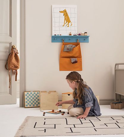 Kids Concept Leikteppi - Geometrisk - Grátt