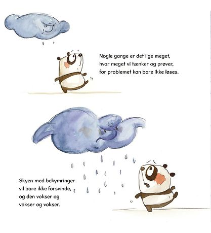 A BIG Hug Book Book - Bekymringer Er Ligesom Skyer - Danish