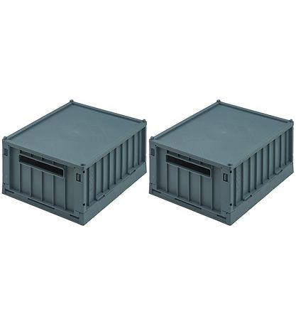 Liewood Foldable Box w. Lid - 25x18x9,5 cm - Small - Weston - Wh
