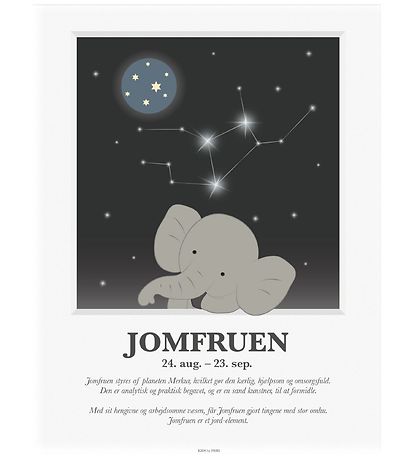 Kids by Friis Poster - Sternzeichen - Jungfrau