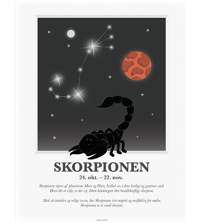 Kids by Friis Poster - Sternzeichen - Skorpion