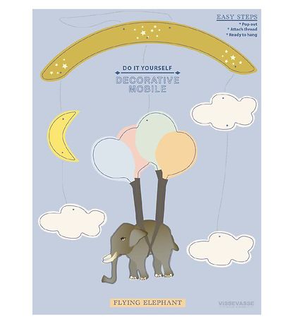 Vissevasse Baby Mobile - Do It Yourself - Flying Elephant