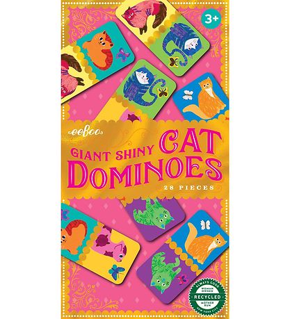 Eeboo Domino game - 28 Bricks - Cats