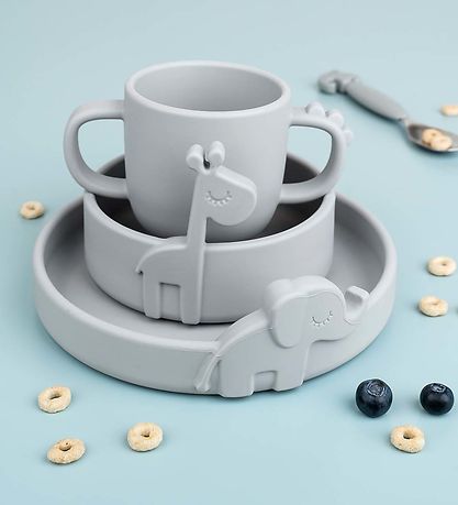 Done By Deer Bowl - Silicone - Raffi - Grey