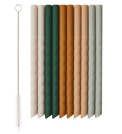 Liewood TIMOTI STRAW 10 PACK MUSTARD MULTI MIX Liewood TIMOTI STRAW 10 PACK MUSTARD MULTI MIX