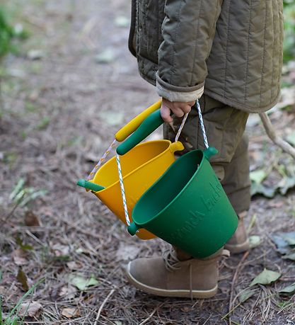 Scrunch Bucket - Silicone - 13 cm - Dark Moss Green