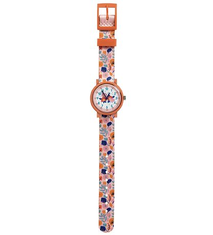 Djeco Wristwatch - Pink w. Flowers