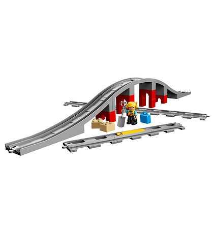 LEGO® DUPLO - Les rails et le pont du train 10872 - 26 Parties