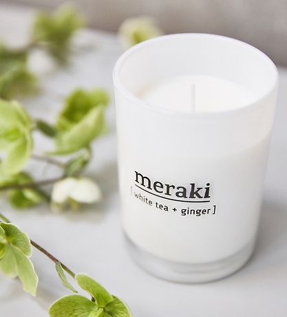 Meraki Scented Candle - 220 g - White Tea & Ginger