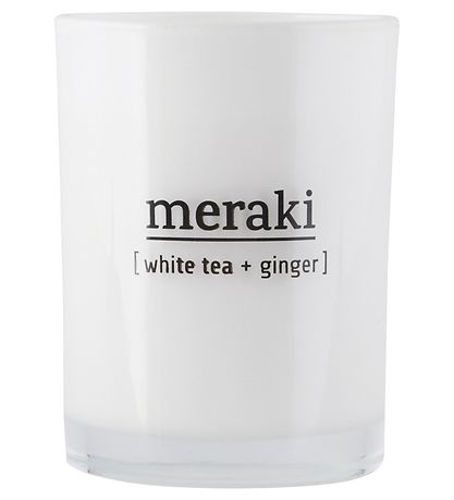 Meraki Scented Candle - 220 g - White Tea & Ginger