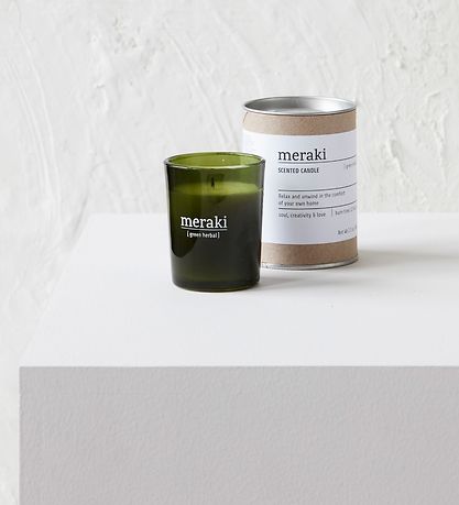 Meraki Scented Candle - 60 g - Green Herbal