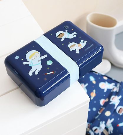 A Little Lovely Company Nestisbox - Astronaut - Blár
