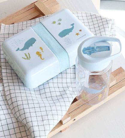 A Little Lovely Company Lunchbox - Ocean - Blue