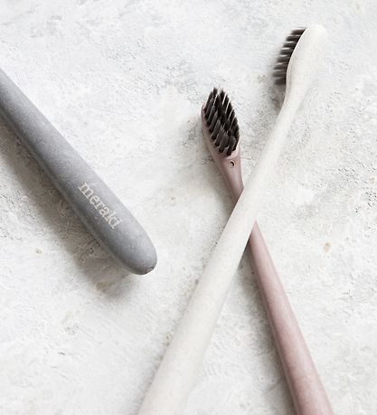 Meraki Zahnbürste - 3er-Pack - Grau/Weiß/Rosa