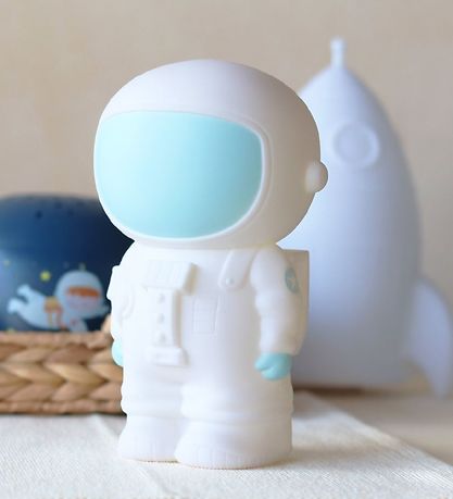 A Little Lovely Company Sparibaukur - Astronaut - Hvítt/blátt
