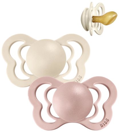 BIBS Couture Schnuller - Gr. 1 - 2er-Pack - Anatomisch - Ivory/B
