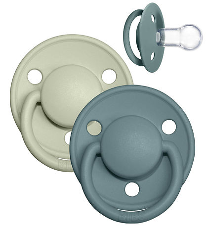 BIBS De Lux Schnuller - 2er-Pack - Rund - Island Sea/Sage
