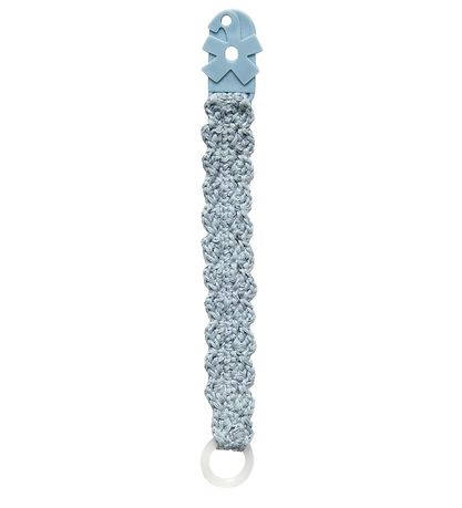 Sebra Heklet Snor Til Smokk - Powder Blue