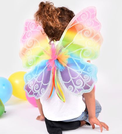 Den Goda Fen Costume - Butterfly wings - Rainbow