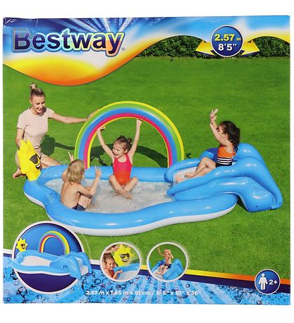 Bestway Play Pool - Rainbow N' Shine - 2.57mx1.45mx91cm