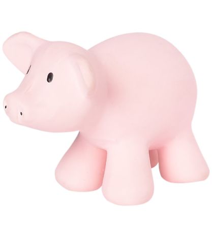 Tikiri Beißring - Naturgummi - Schwein - Pink