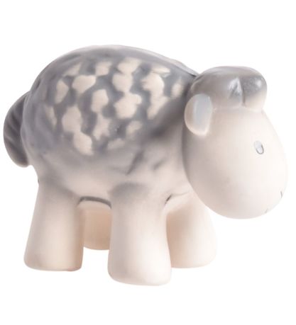 Tikiri Teether Rattle & Bath Toy - Natural rubber - Sheep - Grey