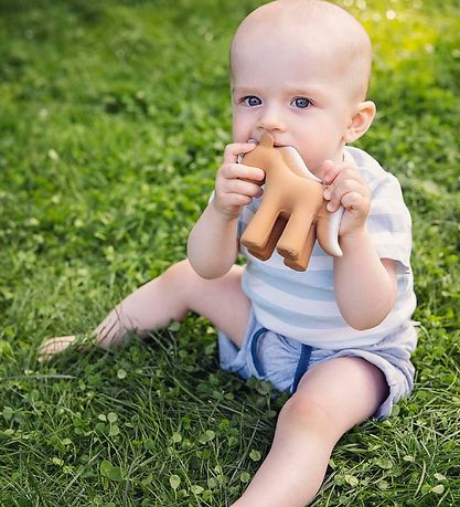 Tikiri Teether Rattle & Bath Toy - Natural Rubber - Horse - Brow