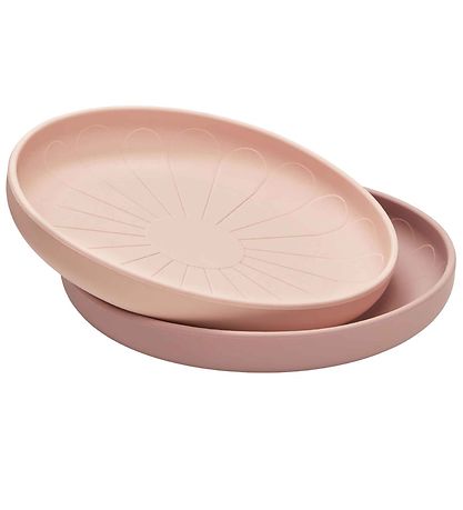 Cam Cam Teller - Silikon - 2er-Pack - Blume - Rose Mix