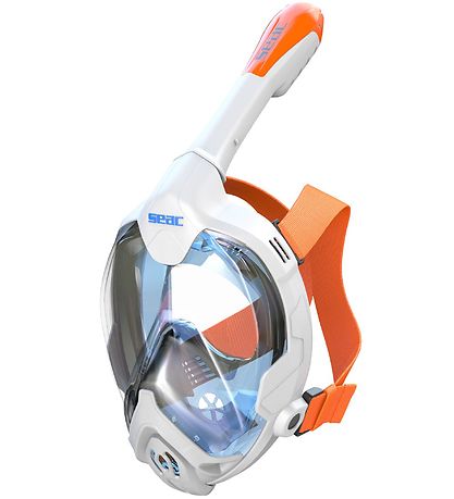 Masque de Snorkeling Seac - Fun - Blanc/Orange