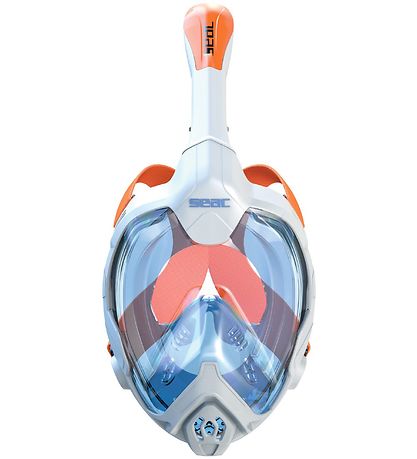 Masque de Snorkeling Seac - Fun - Blanc/Orange