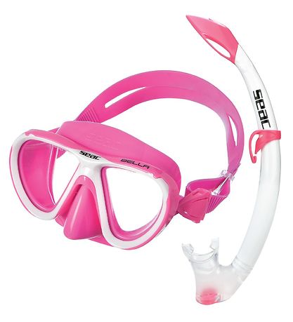 Ensemble de Snorkeling Seac - Bella - Rose/Blanc